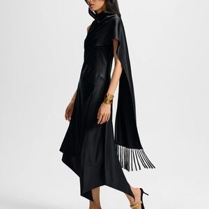 Veronica Beard Black Asymmetrical Dress